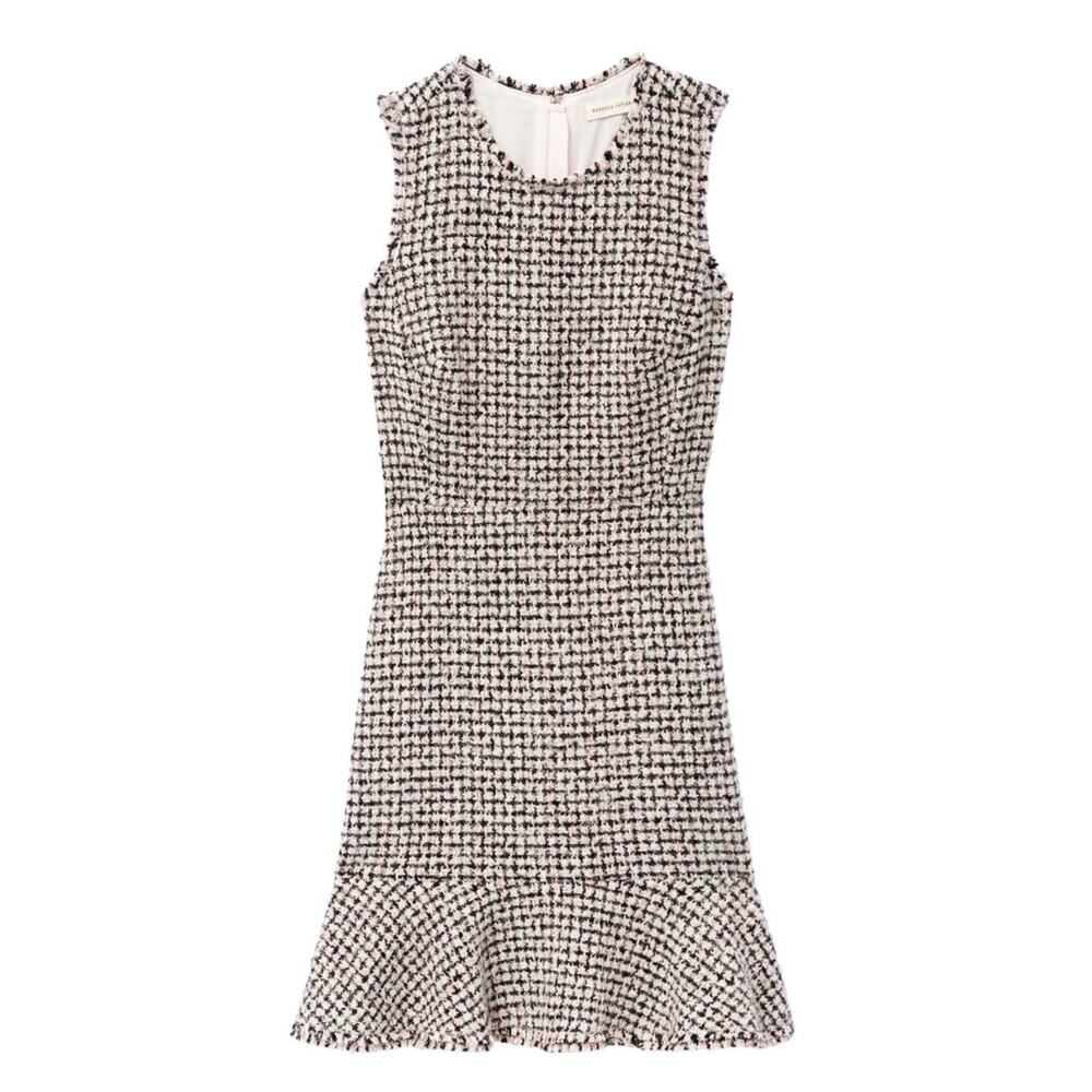 Rebecca Taylor | Houndstooth Tweed Sleeveless Dress – Size 8